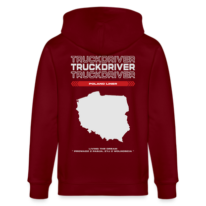 POLAND Liner - Zipped Hoodie - burgundy