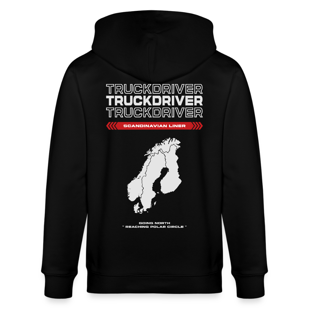 SCANDINAVIAN Liner - Zipped Hoodie - black