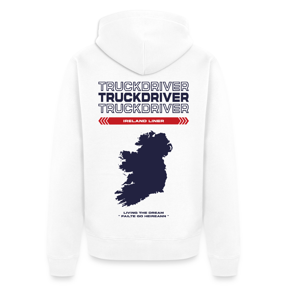 IRELAND Liner - Zipped Hoodie (White) - white