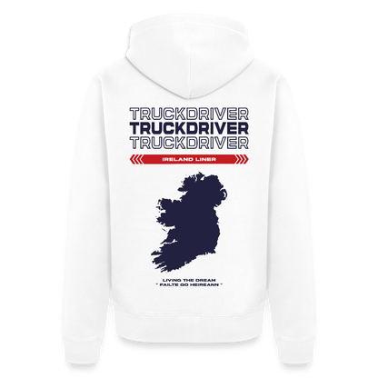 IRELAND Liner - Zipped Hoodie (White) - white