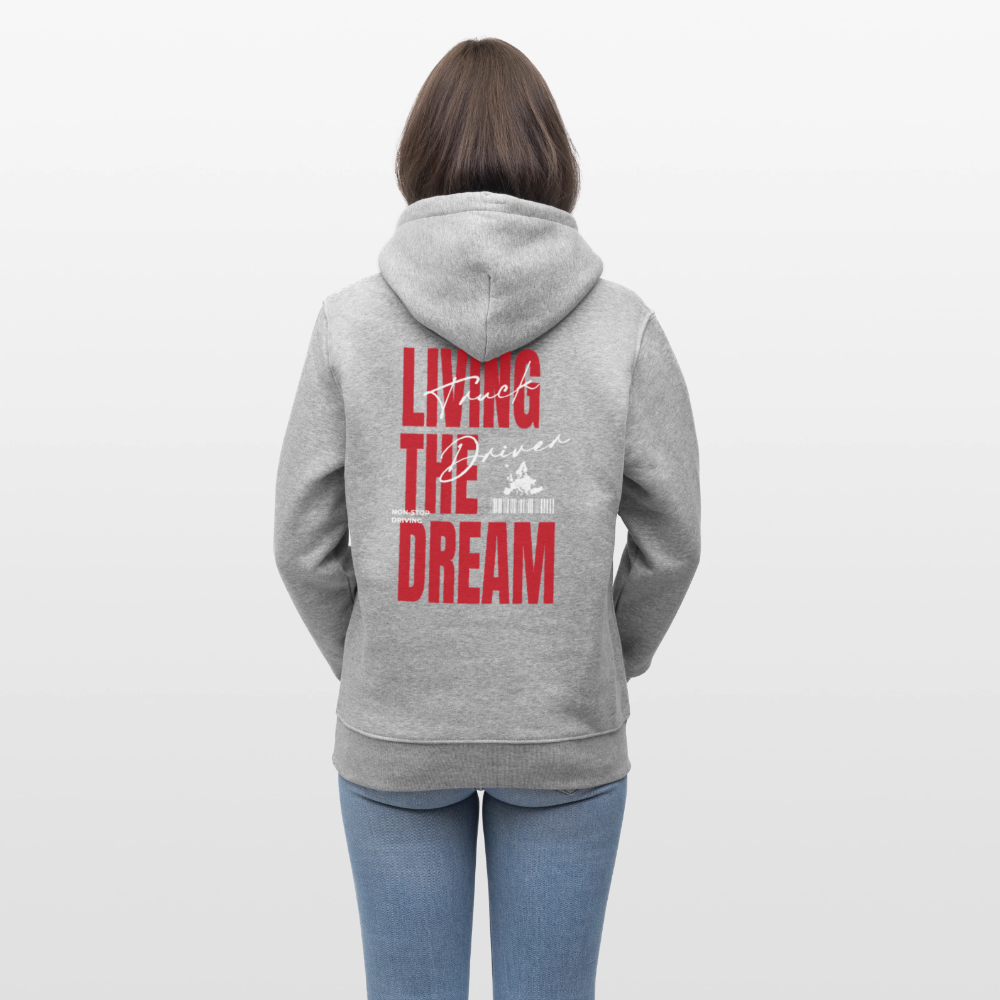 LIVING THE DREAM - Hoodie - heather grey