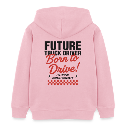 BORN TO DRIVE (MOM) - Kids Hoodie - cotton pink