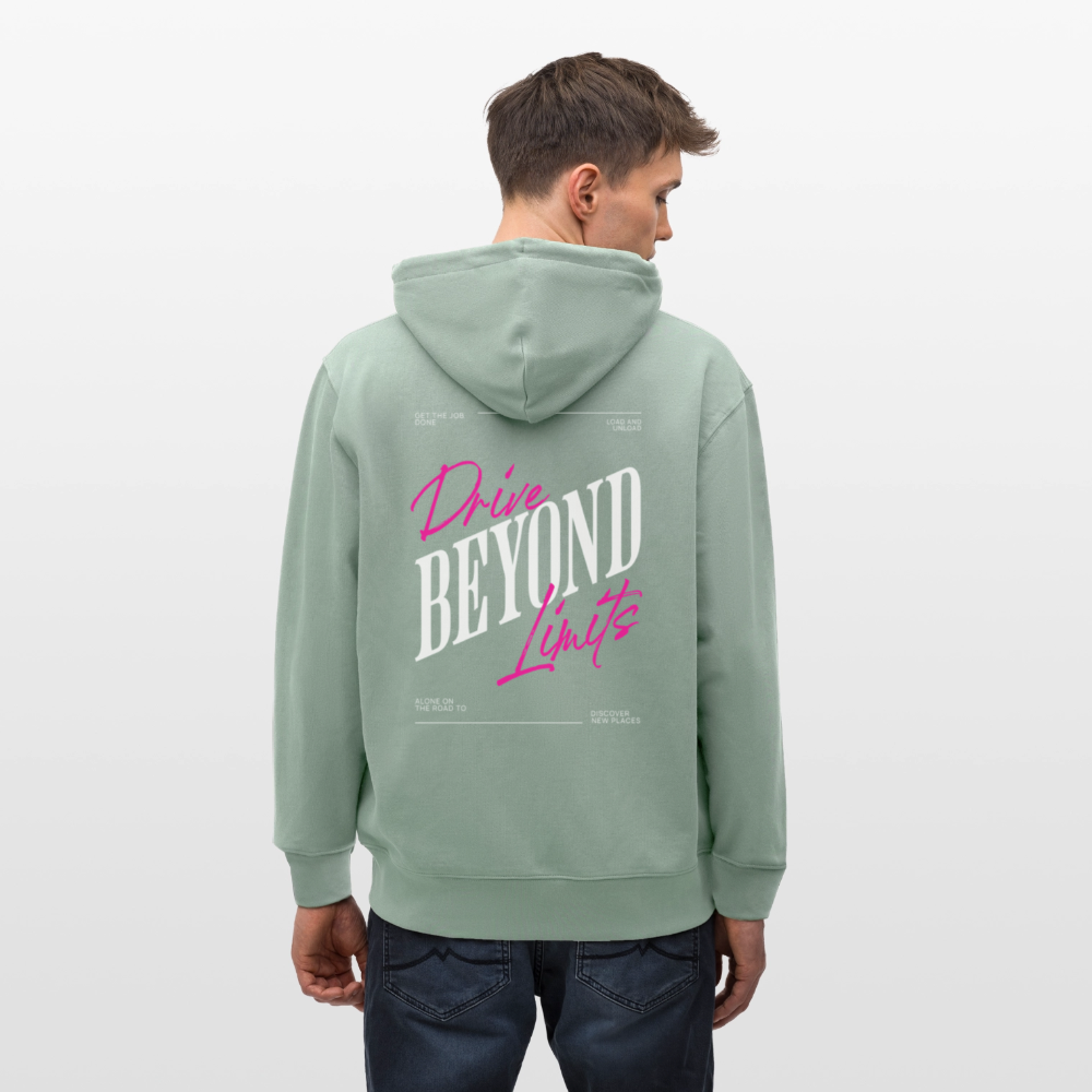 BEYOND LIMITS - Zipped Hoodie - aloe