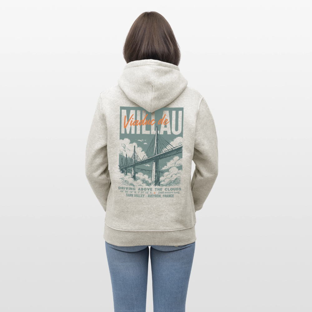 VIADUC DE MILLAU - Hoodie (more colors) - heather oatmeal