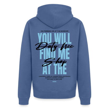 DUTY FREE - Zipped Hoodie - stone blue