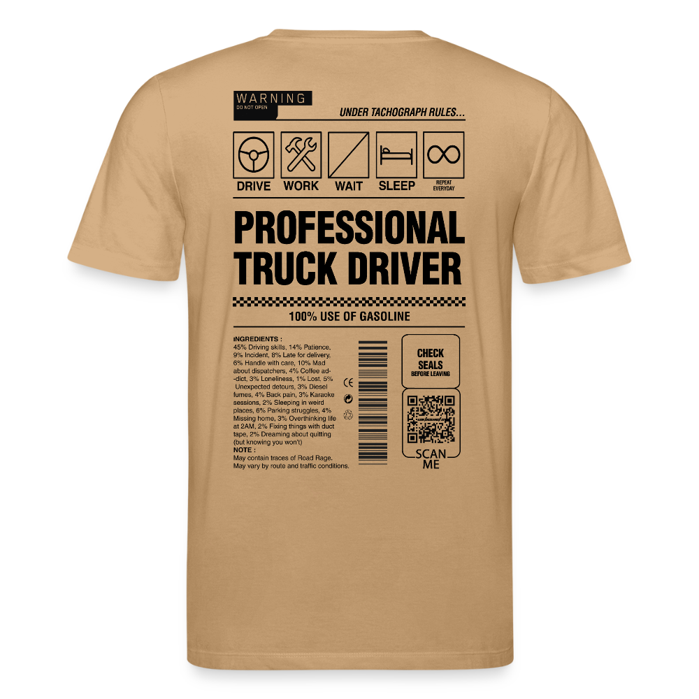 TRUCKER LABEL - T-shirt - caramel 