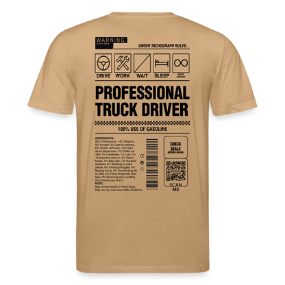 TRUCKER LABEL - T-shirt - caramel 