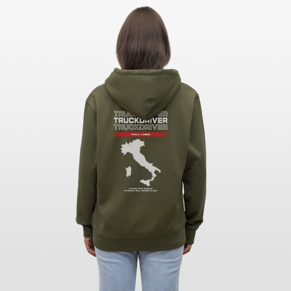 ITALY Liner - Zipped Hoodie - khaki