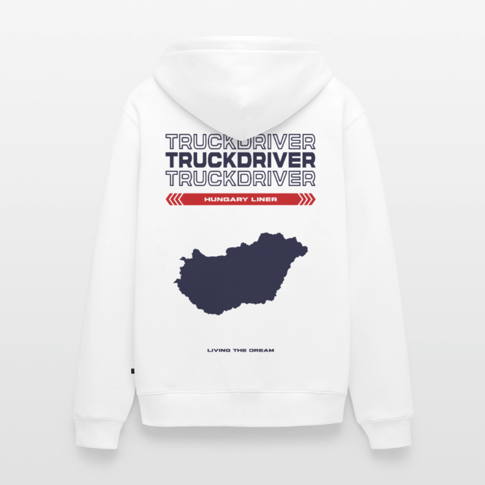 HUNGARY Liner - Zipped Hoodie (White) - white