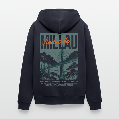 VIADUC DE MILLAU - Zipped Hoodie - navy