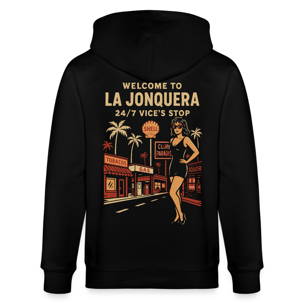LA JONQUERA - Zipped Hoodie - black