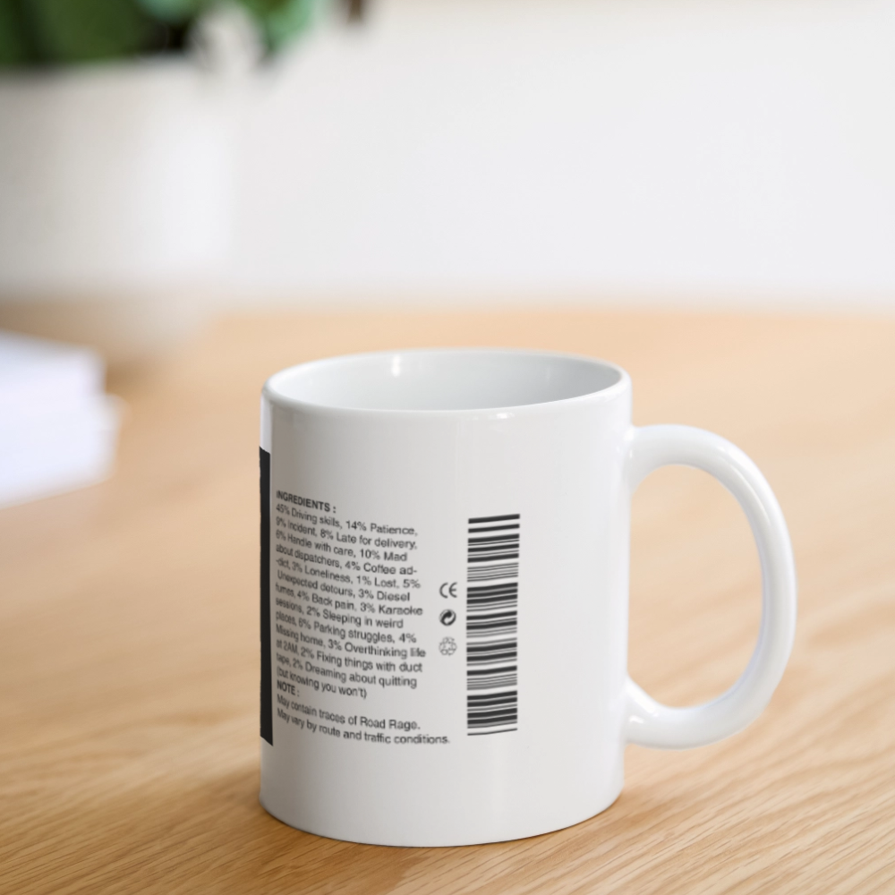 TRUCKER LABEL - Coffee Mug - white