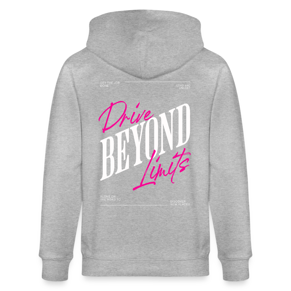 BEYOND LIMITS - Zipped Hoodie - heather grey