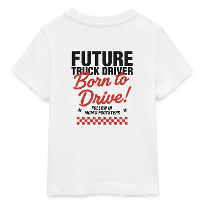 BORN TO DRIVE (MOM) - Baby T-shirt - white
