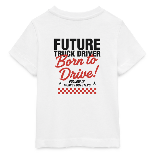BORN TO DRIVE (MOM) - Baby T-shirt - white