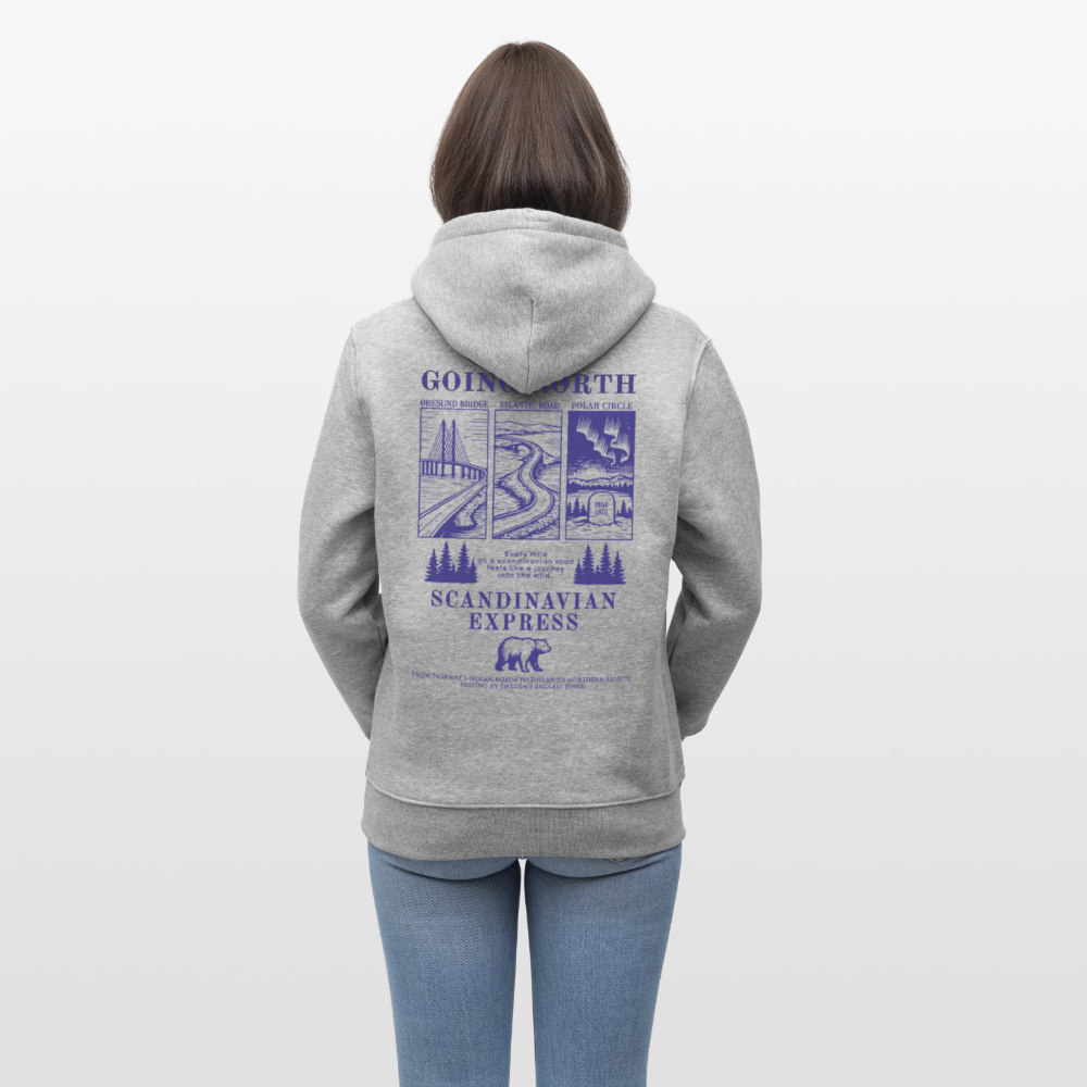 GOING NORTH - Hoodie - heather grey