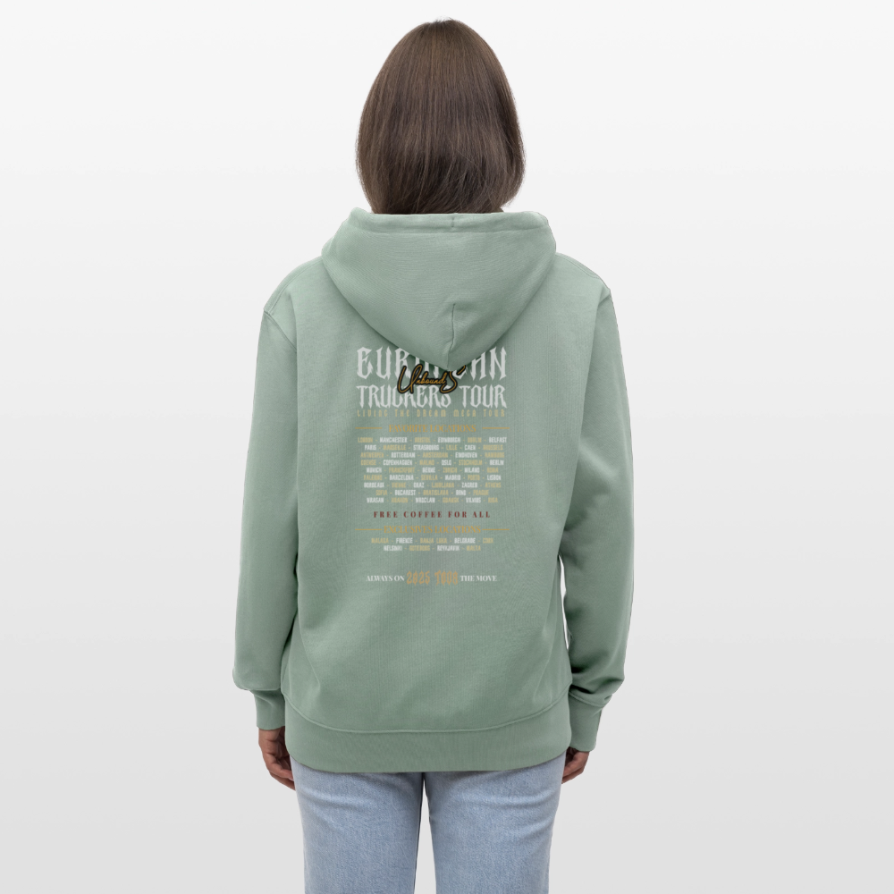 TRUCKER ON TOUR - Zipped Hoodie - aloe