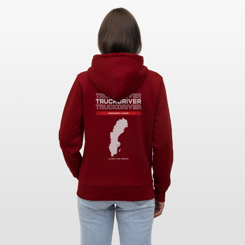 SWEDEN Liner - Zipped Hoodie - burgundy