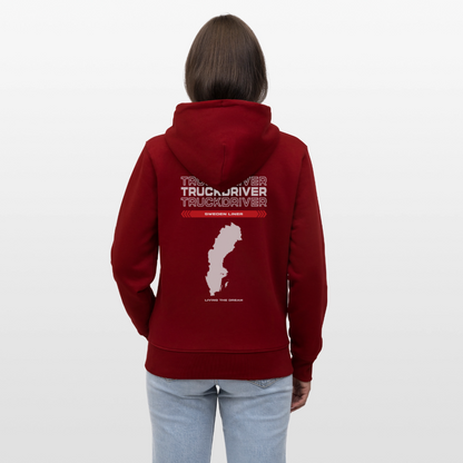 SWEDEN Liner - Zipped Hoodie - burgundy