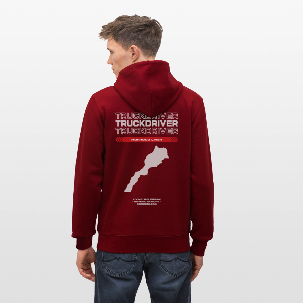 MORROCO Liner - Zipped Hoodie - burgundy