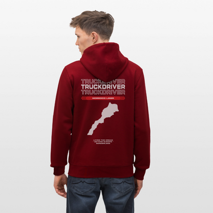 MORROCO Liner - Zipped Hoodie - burgundy