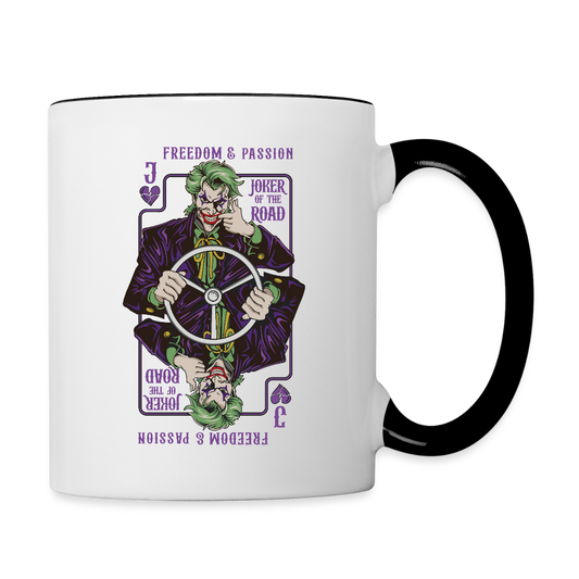 JOKER OF THE ROAD - Coffee Mug - white/black