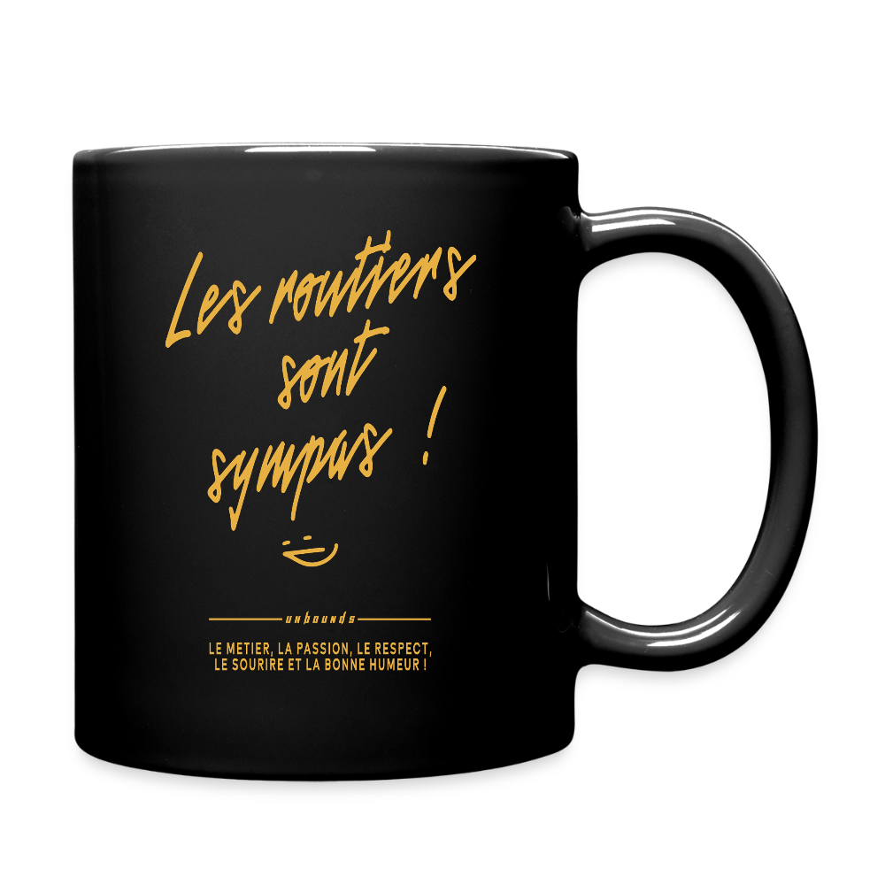 LES ROUTIERS SONT SYMPAS - Coffee Mug - black