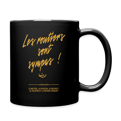 LES ROUTIERS SONT SYMPAS - Coffee Mug - black
