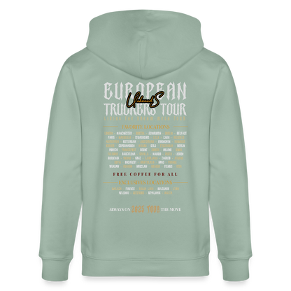 TRUCKER ON TOUR - Zipped Hoodie - aloe