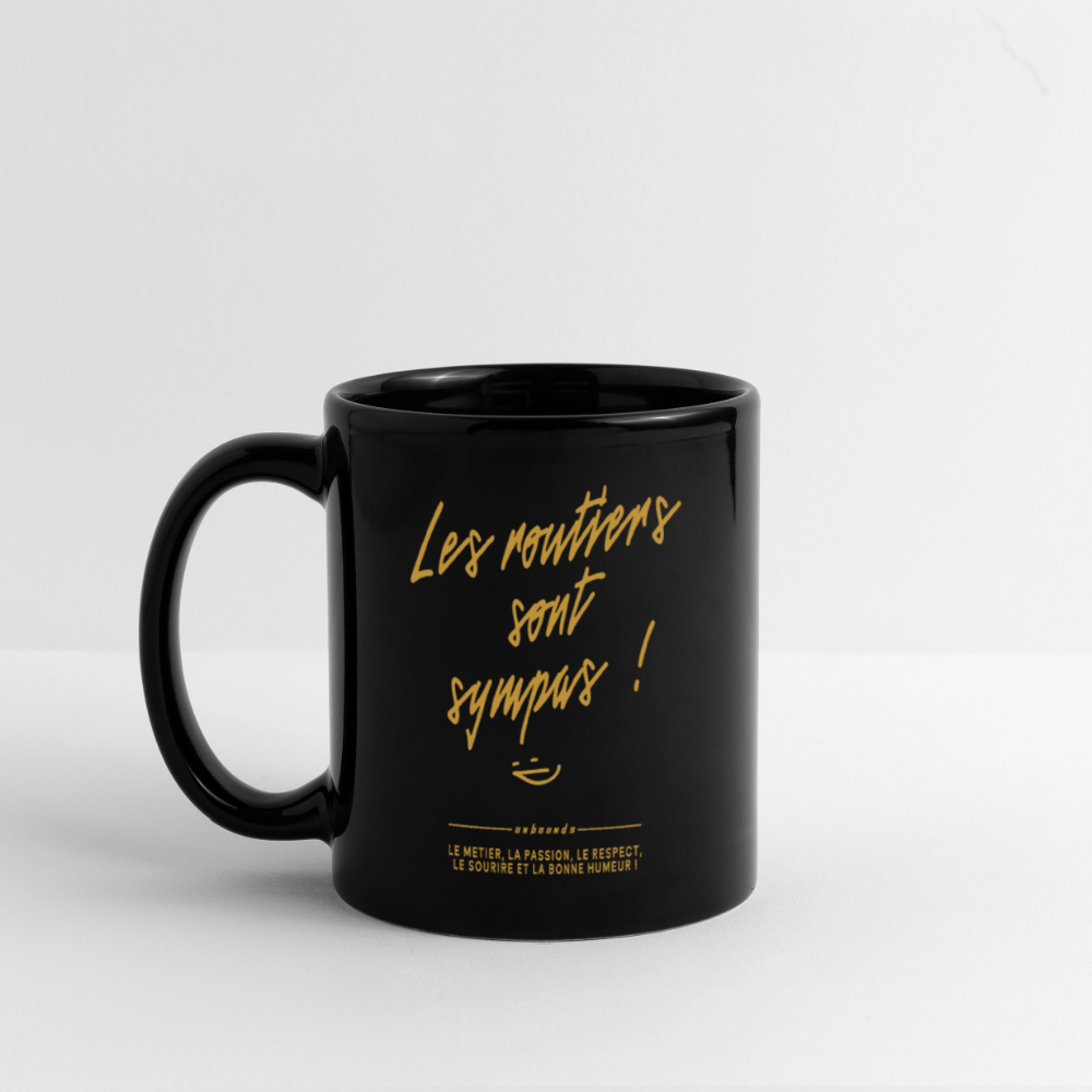 LES ROUTIERS SONT SYMPAS - Coffee Mug - black