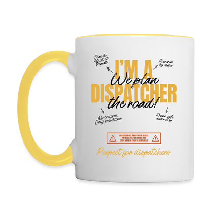 RESPECT DISPATCHER - white/yellow