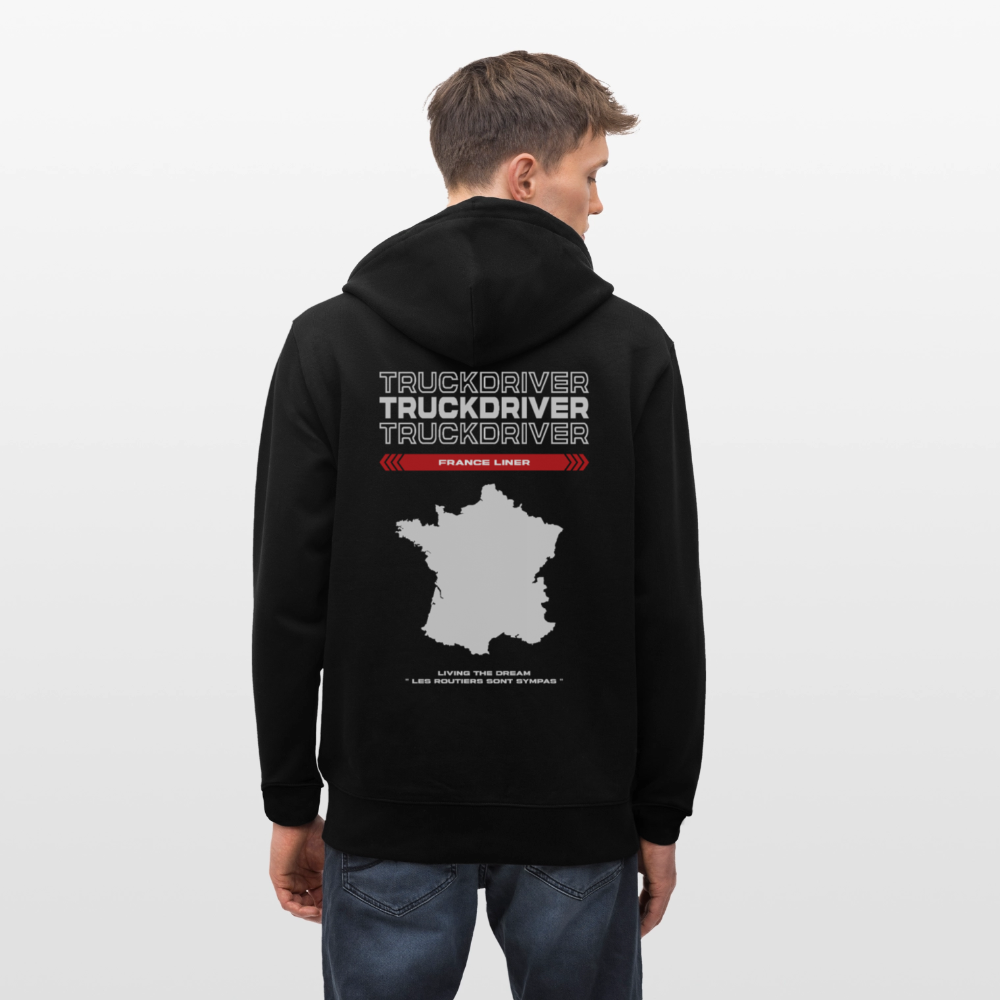 FRANCE Liner - Zipped Hoodie - black