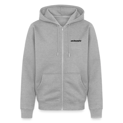 GOING NORTH - Zipped Hoodie - heather grey