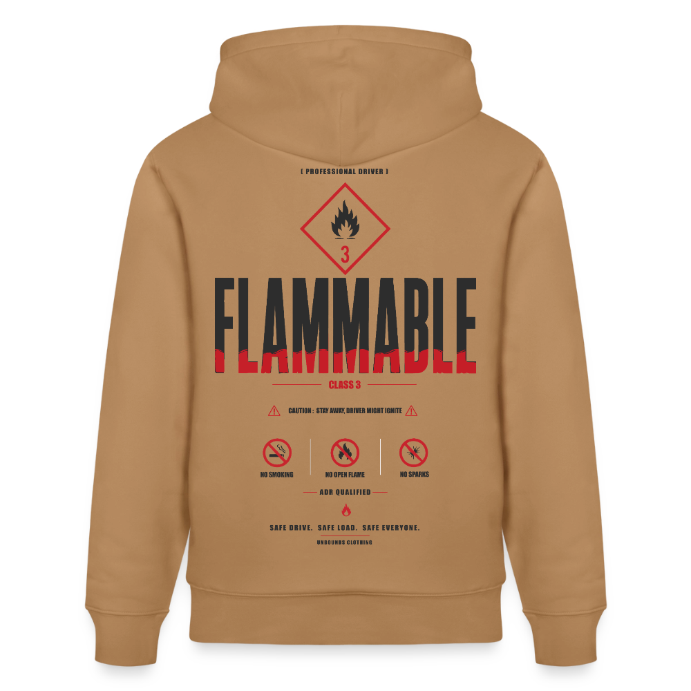 FLAMMABLE ADR V2 - Hoodie - latte