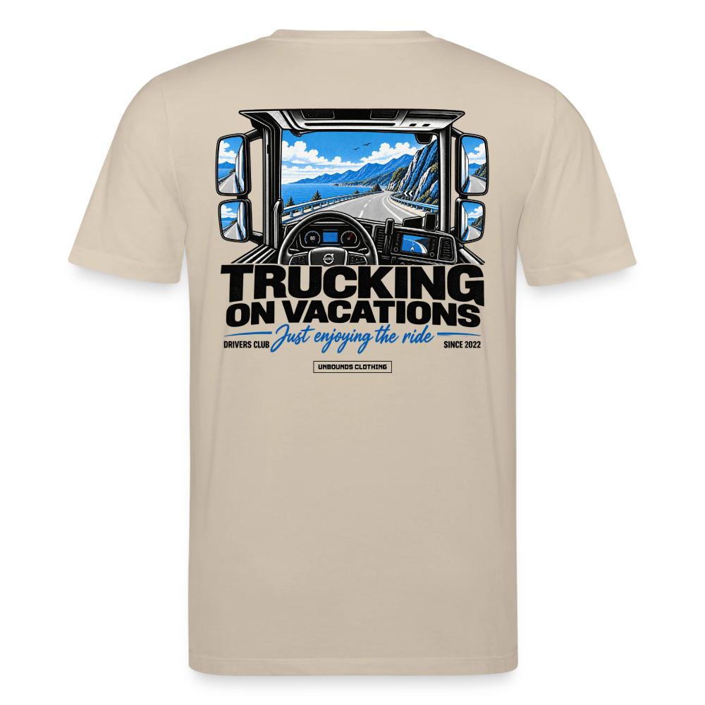 TRUCKING ON VACATIONS - T-shirt - beige