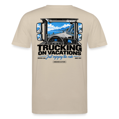 TRUCKING ON VACATIONS - T-shirt - beige