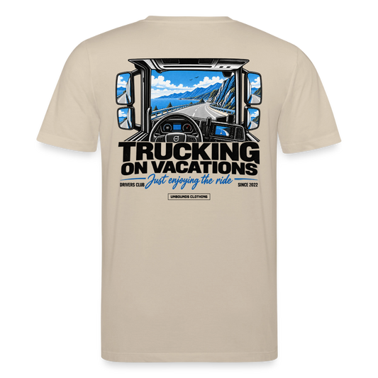 TRUCKING ON VACATIONS - T-shirt - beige
