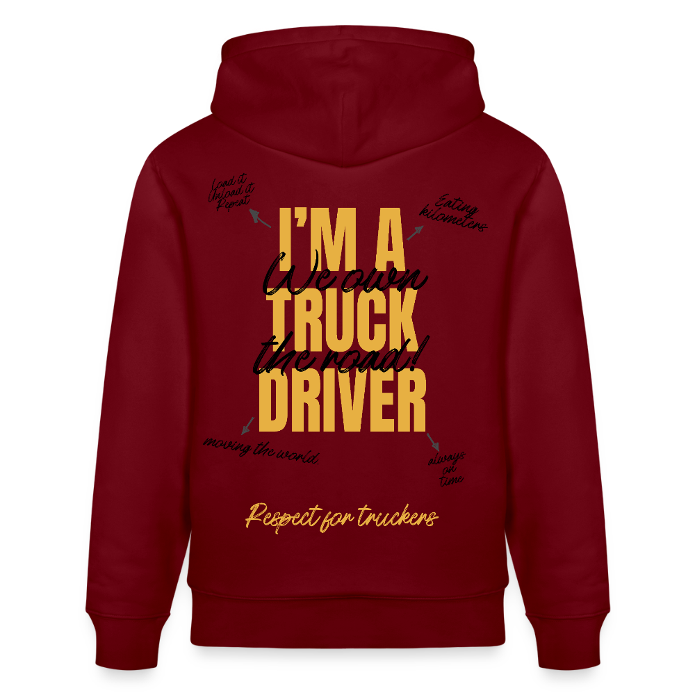 RESPECT TRUCKER - Hoodie - burgundy