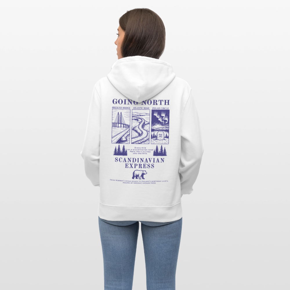GOING NORTH - Hoodie - white