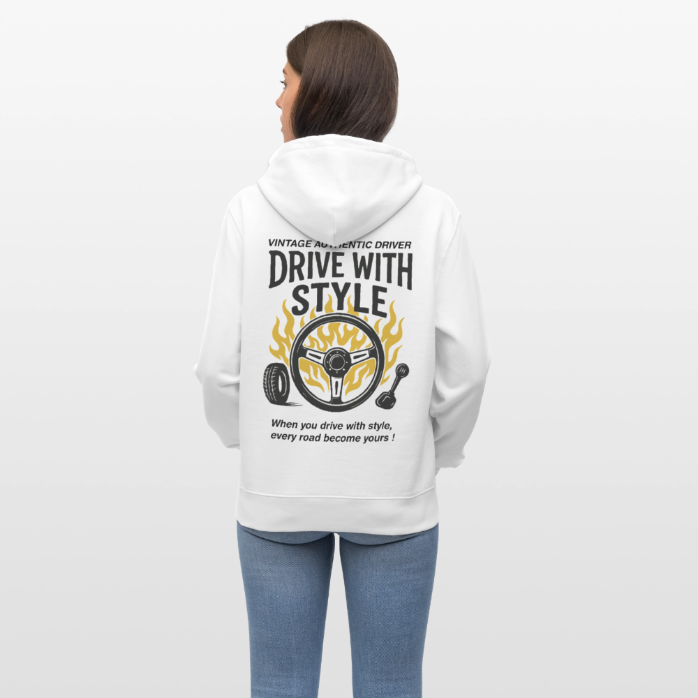 VINTAGE DRIVER - Hoodie - white