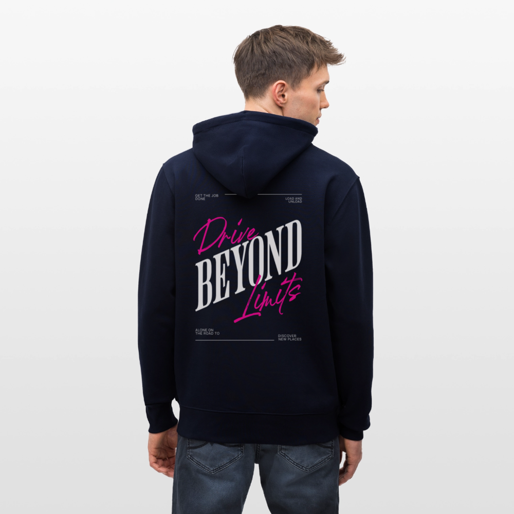 BEYOND LIMITS - Zipped Hoodie - navy