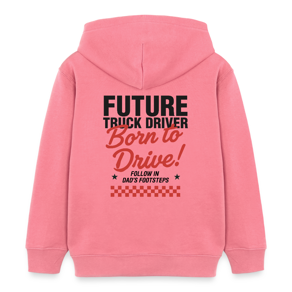 BORN TO DRIVE (DAD) - Kids Hoodie - pink joy 