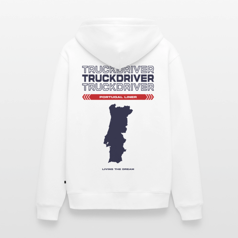 PORTUGAL Liner - Zipped Hoodie (White) - white