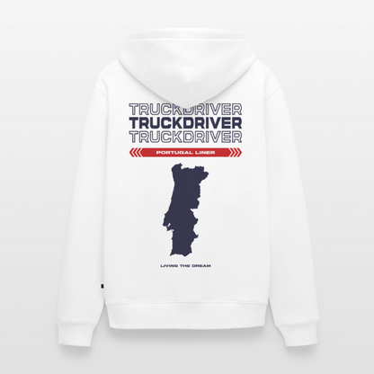 PORTUGAL Liner - Zipped Hoodie (White) - white