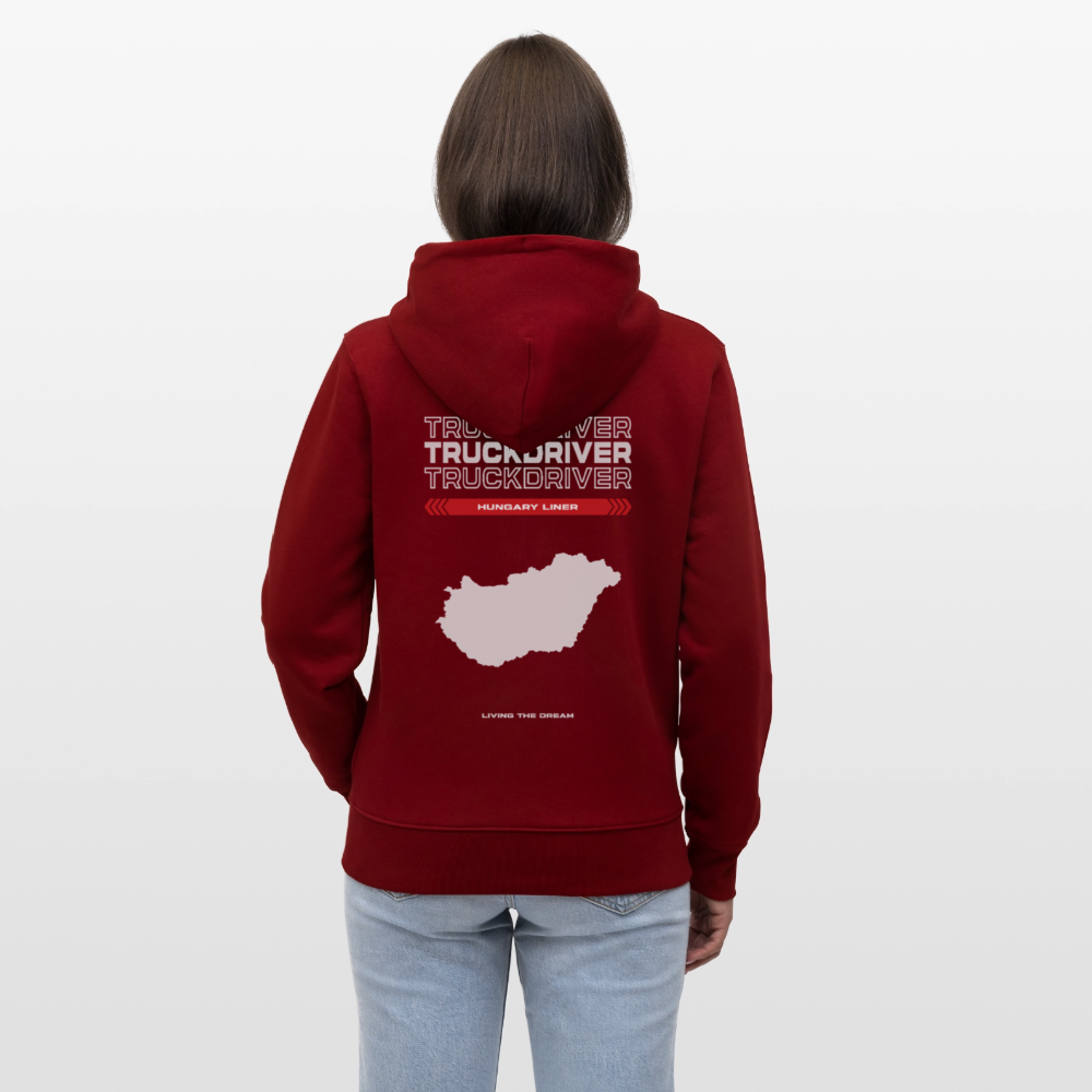 HUNGARY Liner - Zipped Hoodie - burgundy