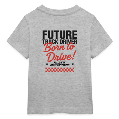 BORN TO DRIVE (DAD) - Baby T-shirt - heather grey
