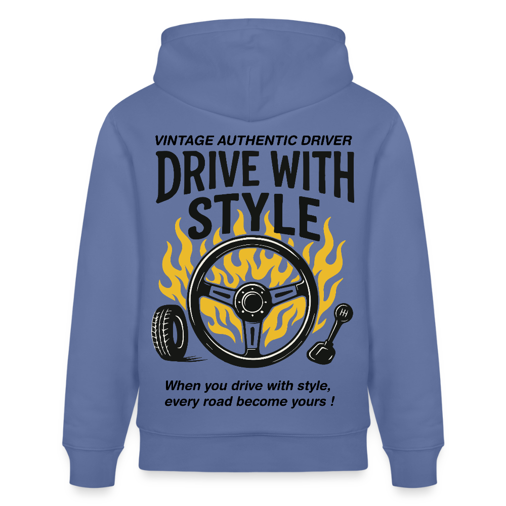 VINTAGE DRIVER - Hoodie - bright blue