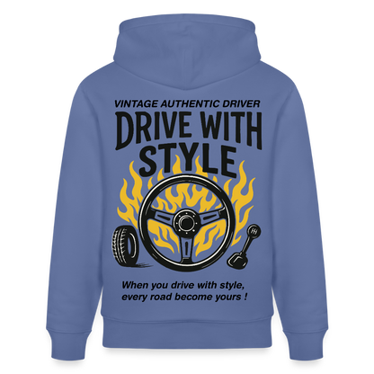 VINTAGE DRIVER - Hoodie - bright blue