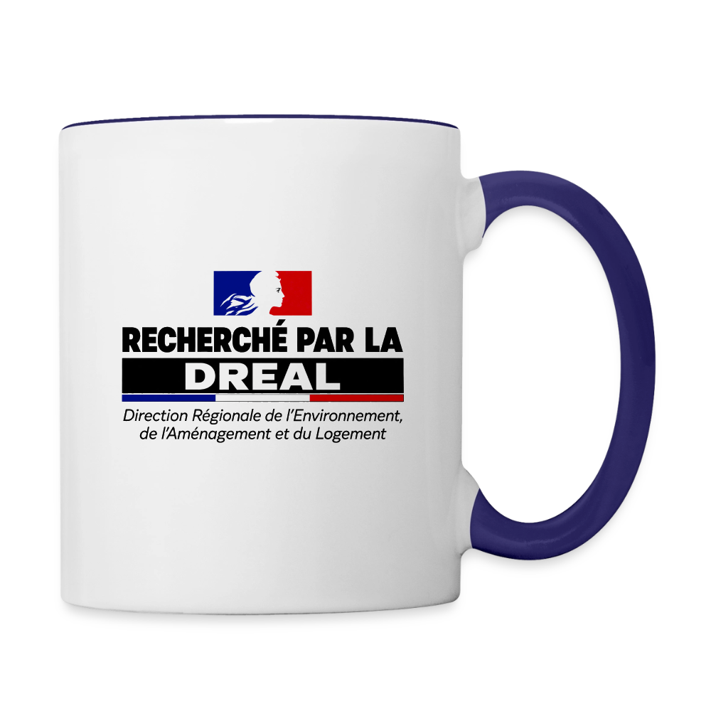 WANTED BY DREAL (FRANCE) - Coffee Mug - white/cobalt blue