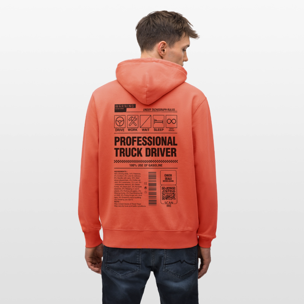 TRUCKER LABEL - Hoodie - light red